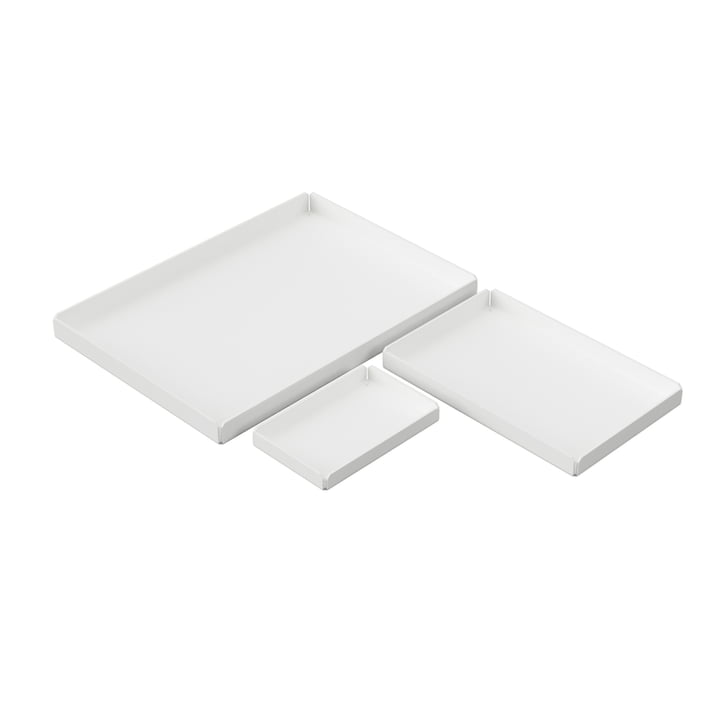 Tablett, weiß (3er-Set) von Nichba Design