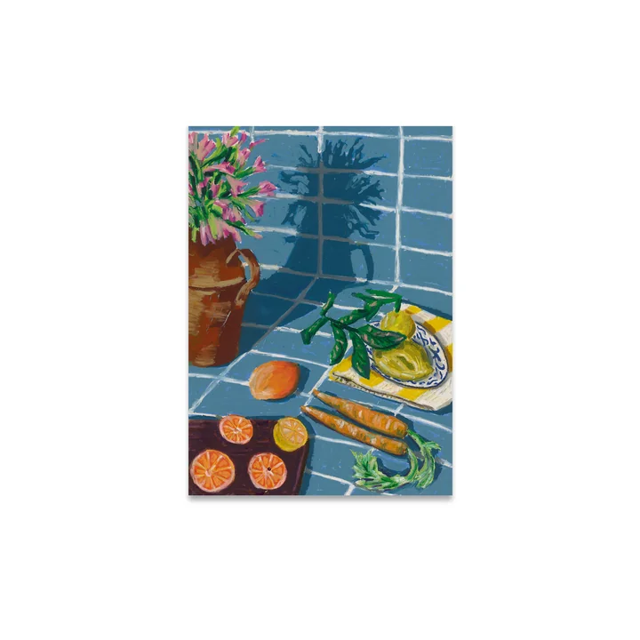 Composition in Blue Poster von Paper Collective