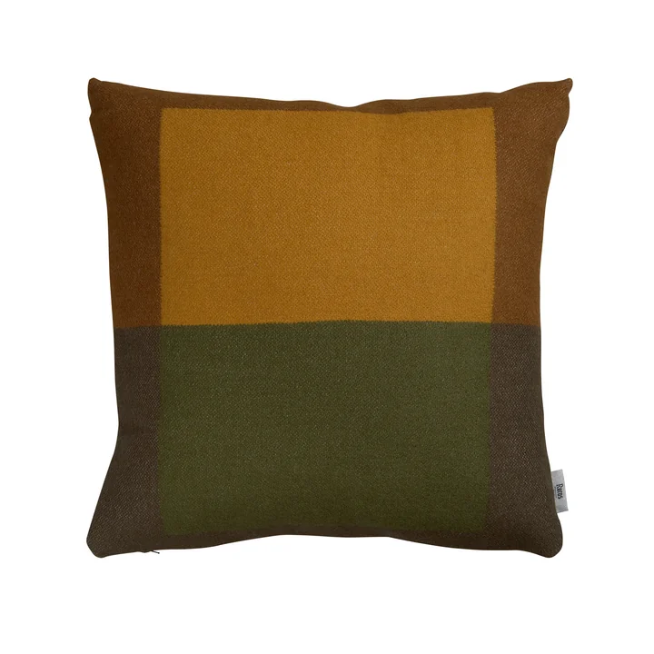 Røros Tweed - Syndin Kissen, 50 x 50 cm, dunkelgrün "moorland"