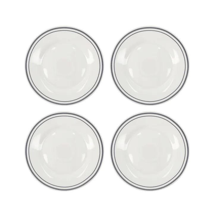Bistro Teller Ø 23 cm, grau (4er-Set) von Nicolas Vahé