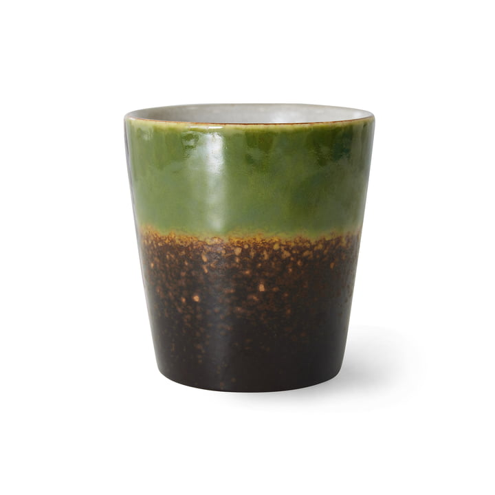 HKliving - 70's Kaffeebecher, 180 ml, algae