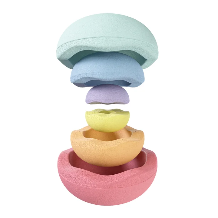 Stapelstein® - Inside rainbow pastel, mulitcolor (6er-Set)