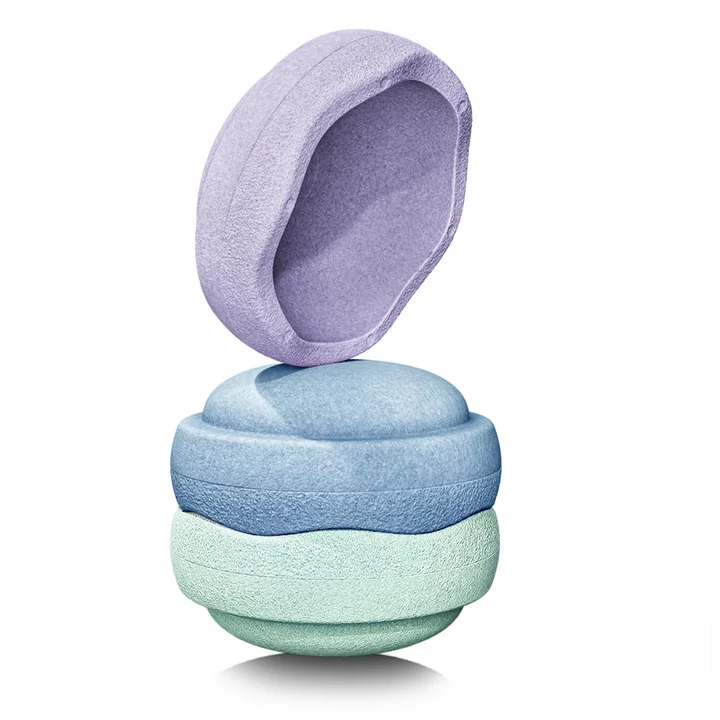 Stapelstein® - Original cool pastel, mint / light blue / light violet (3er-Set)
