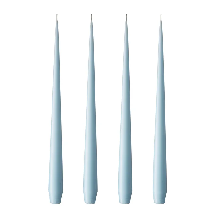 ester & erik - Peitschenkerze, 32 cm, No. 59, sky blue / matt (4er-Set)