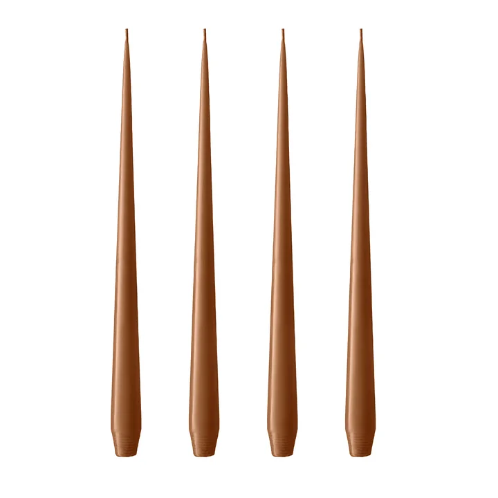 ester & erik - Peitschenkerze, 32 cm, No. 23, raw toffee / matt (4er-Set)