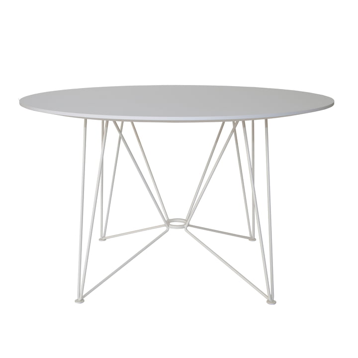 The Ring Table, H 74 x Ø 120 cm, HPL weiß von Acapulco Design