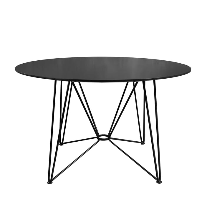 The Ring Table, H 74 x Ø 120 cm, HPL schwarz von Acapulco Design