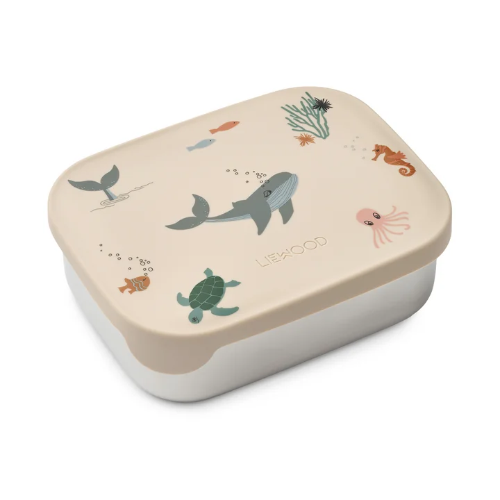 Arthur Lunchbox mit Deckel, sea creature / sandy von LIEWOOD