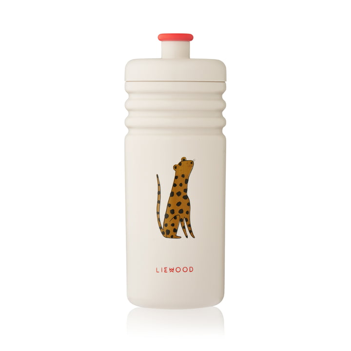 Lionel Statement Wasserflasche, 430 ml, leopard / sandy von LIEWOOD