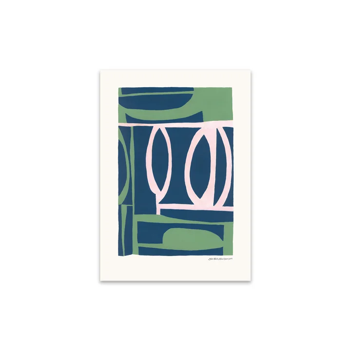 The Poster Club - Green House von Leise Dich Abrahamsen, 30 x 40 cm