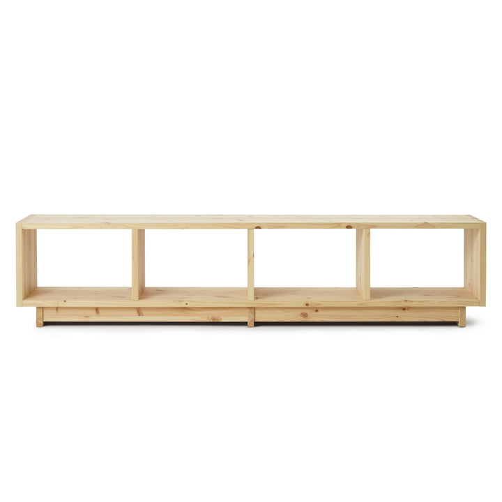 Plank Bücherregal, niedrig, kiefer von Normann Copenhagen
