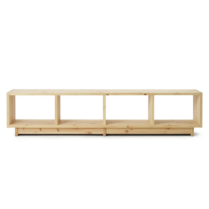Plank Bücherregal, niedrig, kiefer von Normann Copenhagen