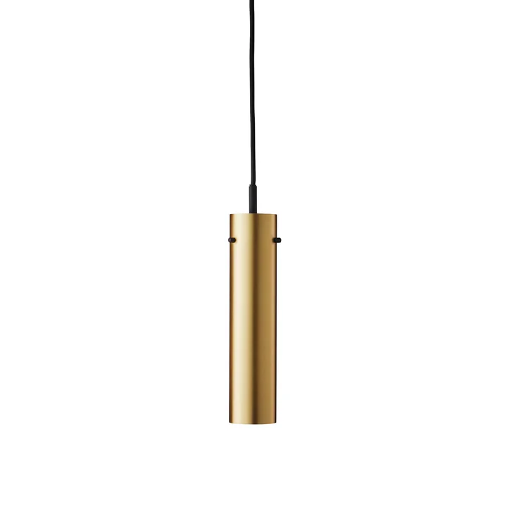 FM2014 Pendelleuchte, Ø 5,5 x H 24 cm, Messing massiv poliert von Frandsen