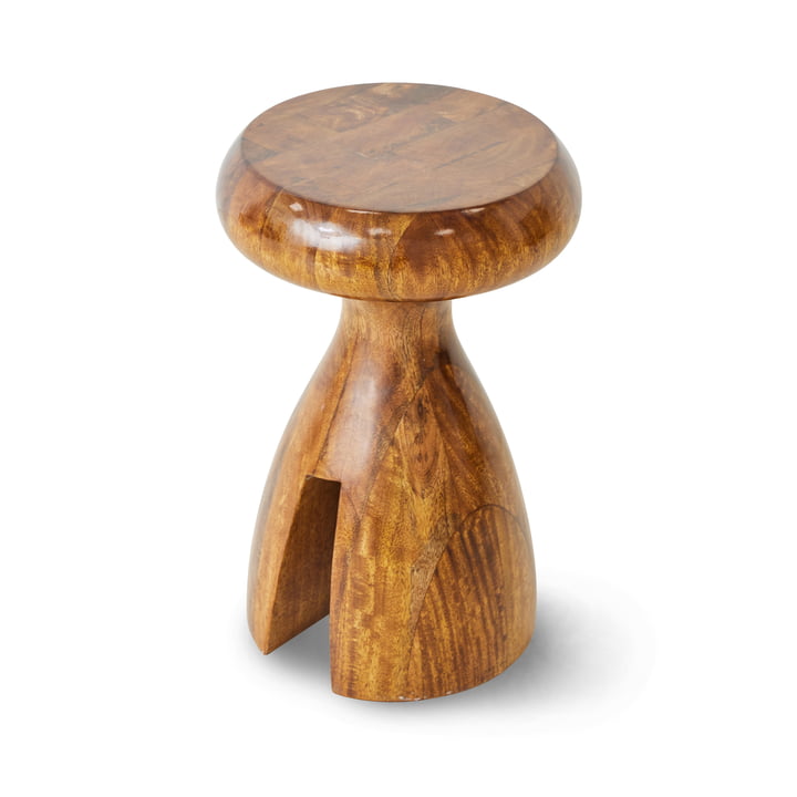 HKliving - Wooden Hocker, chestnut