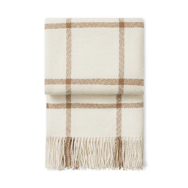 Tartan Decke, 130 x 190 cm, ivory von Elvang