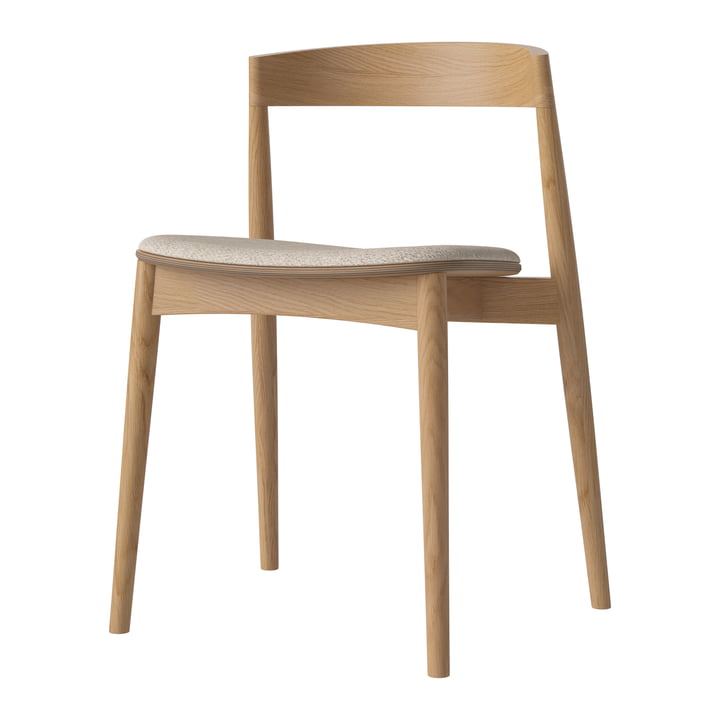 Kite Stuhl, Eiche geölt / Monza beige von Bolia