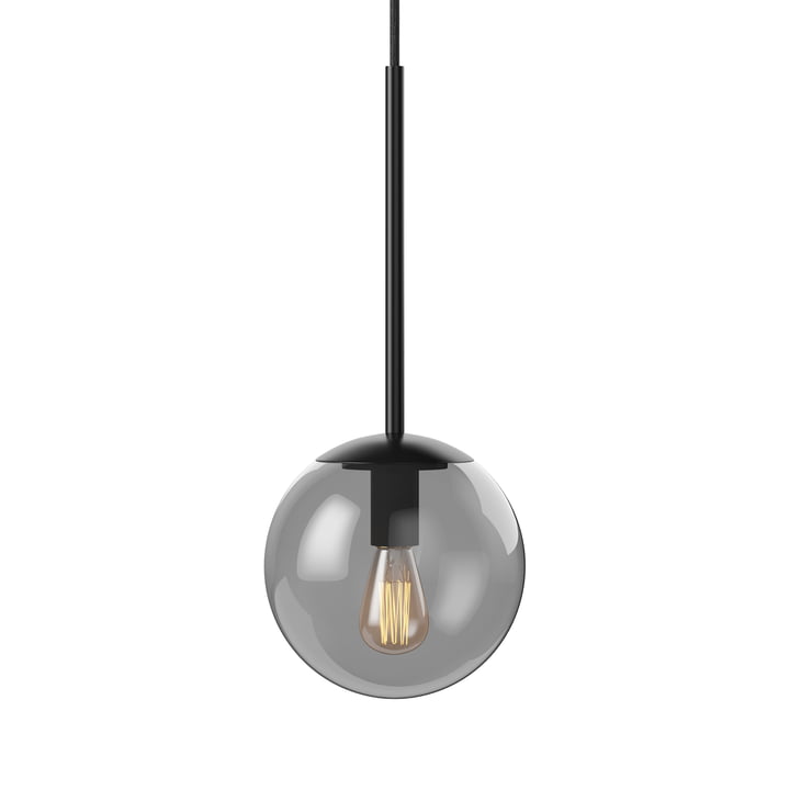Orb Pendelleuchte Ø 15 cm, schwarz matt / rauchgrau von Bolia