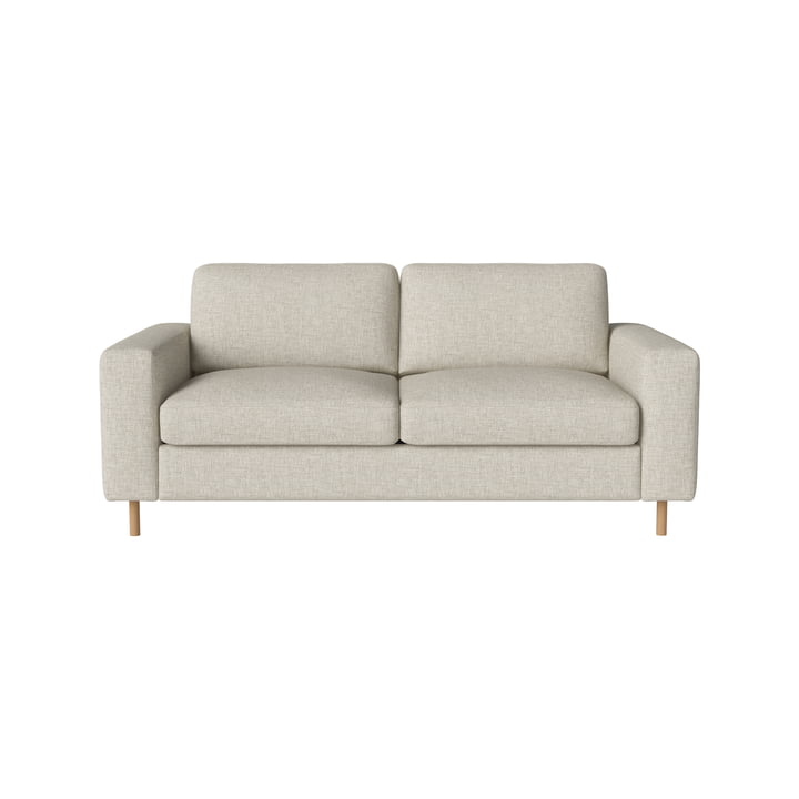 Scandinavia 2-Sitzer Sofa, Eiche geölt / Nantes hellbeige von Bolia