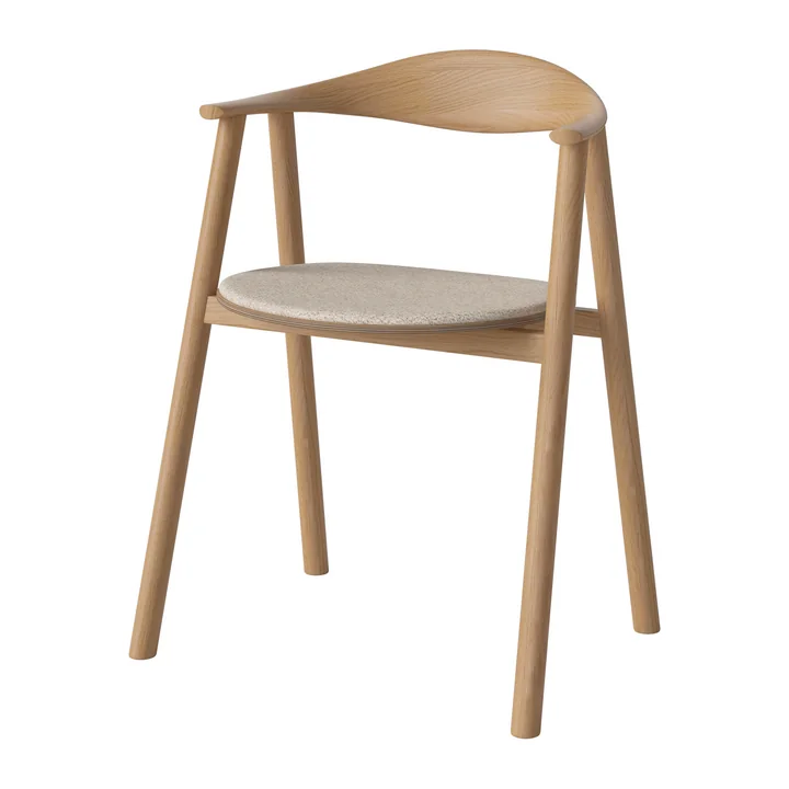 Swing Armlehnstuhl, Eiche geölt / Monza beige von Bolia