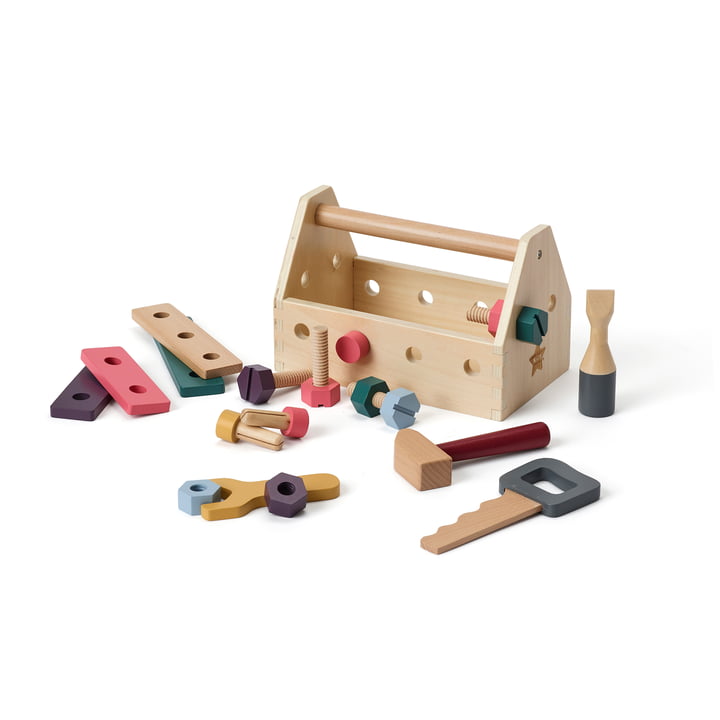 Kid's Hub Werkzeugkiste mit Zubehör, bunt (21er-Set) von Kids Concept
