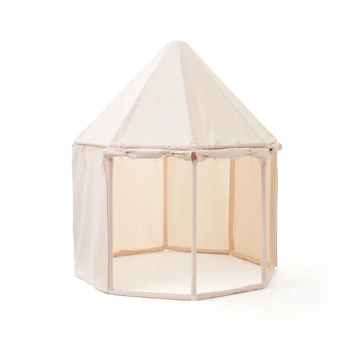 Spielzelt Pavillon, Ø 122 x H 142 cm, beige von Kids Concept