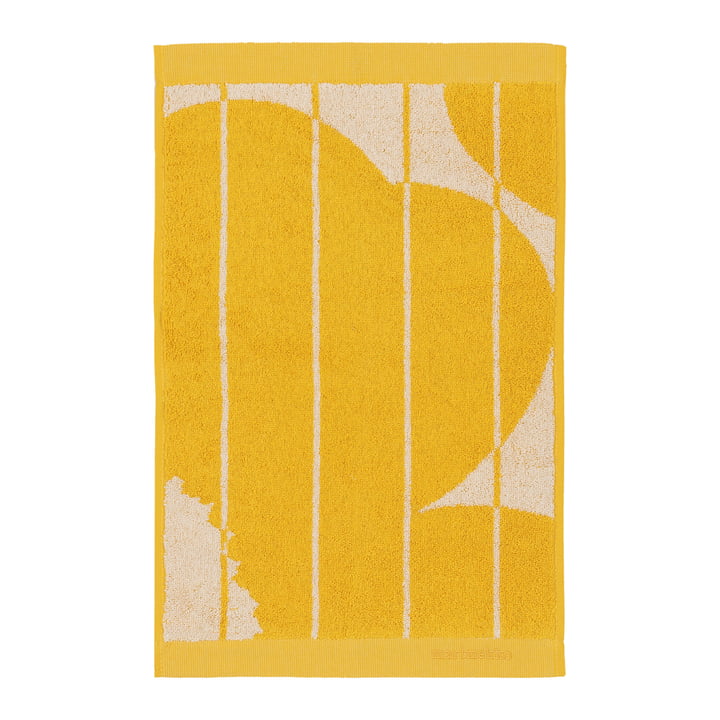 Vesi Unikko Gästehandtuch, 30 x 50 cm, spring yellow / ecru von Marimekko