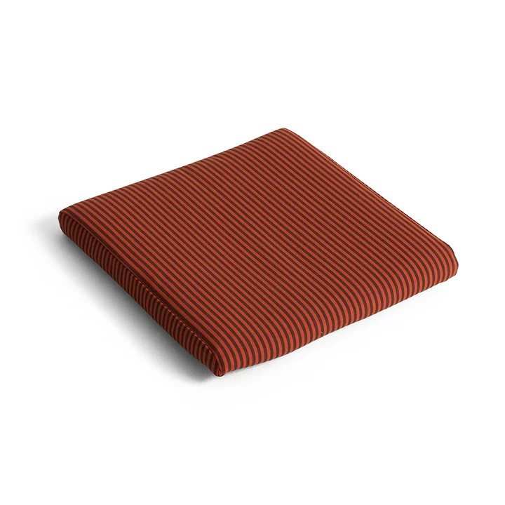 HAY - Type Seat Cushion für Stuhl, orange braun gestreift