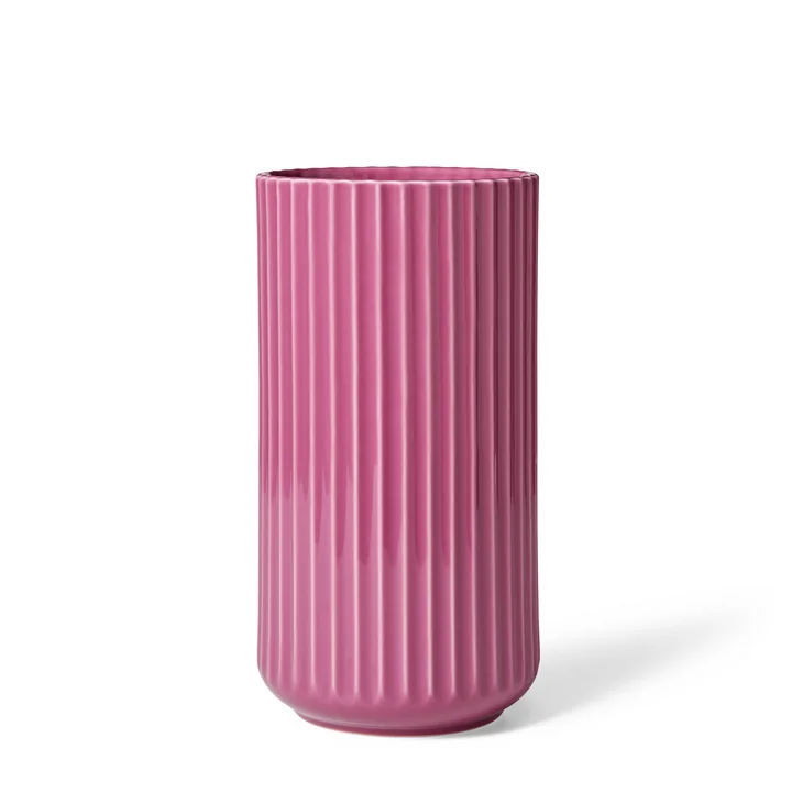 Lyngbyvase, H 20,5 cm, pink
