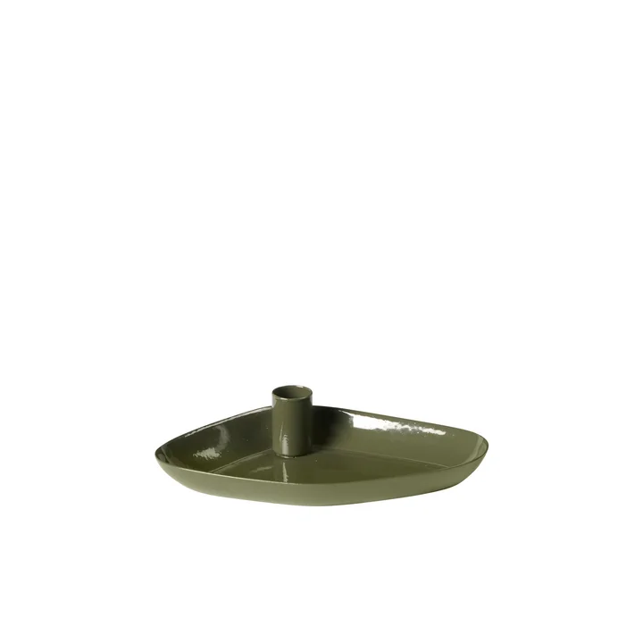 Mie Kerzentablett, Mini, grape leaf green von Broste Copenhagen