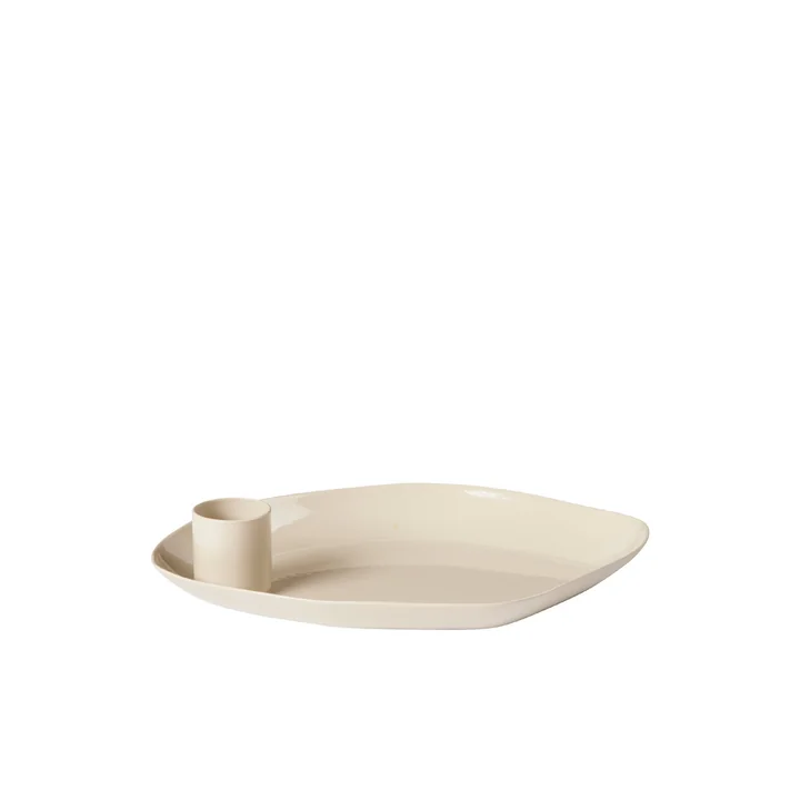 Mie Kerzentablett, rainy day grey von Broste Copenhagen