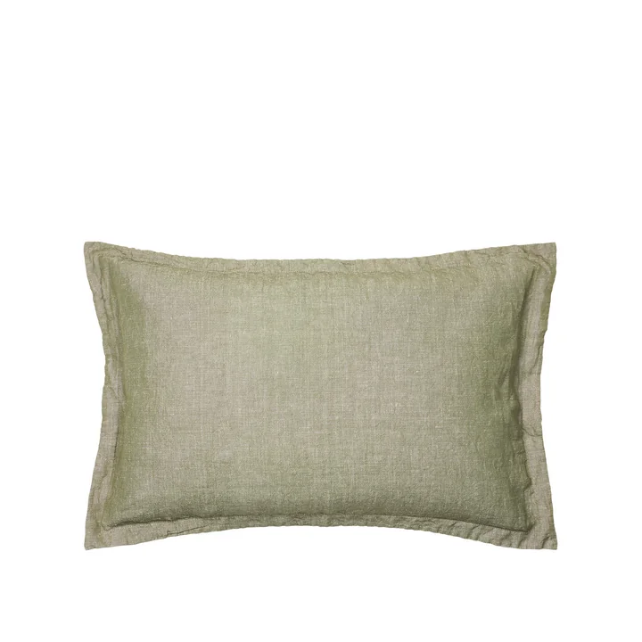 Linn Kissenbezug, 40 x 60 cm, grape leaf green von Broste Copenhagen