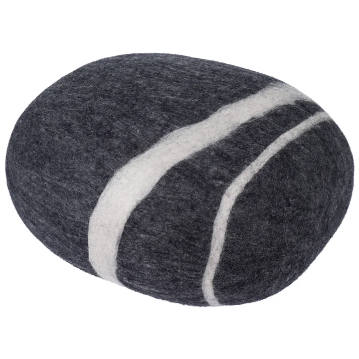 Kieselstein Pouf Hugo 3XL, dunkelgrau meliert von myfelt