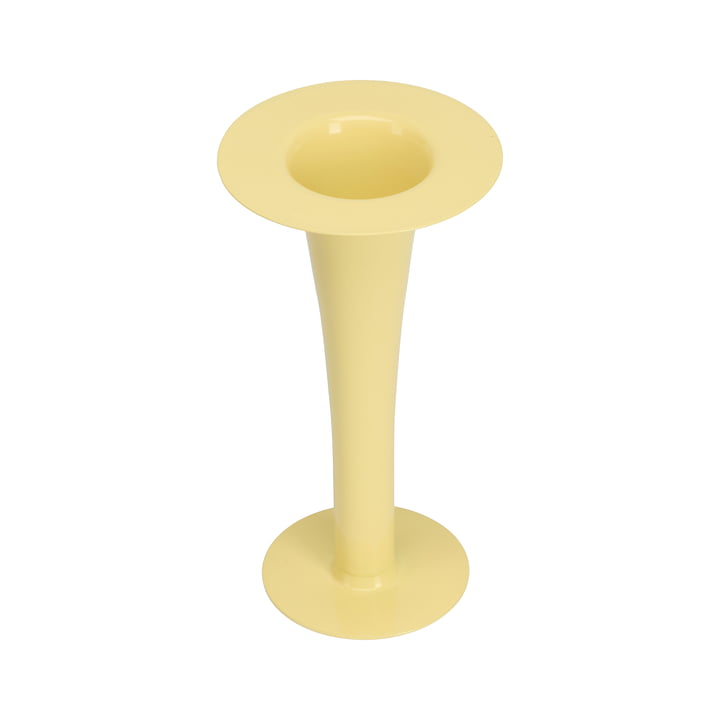 Trumpet - 2 in 1 Vase & Kerzenhalter, H 24 cm, yellow von Design Letters