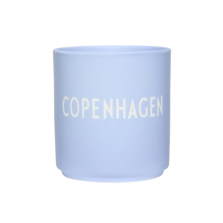 AJ Favourite Porzellan Becher, Copenhagen / dusty blue von Design Letters