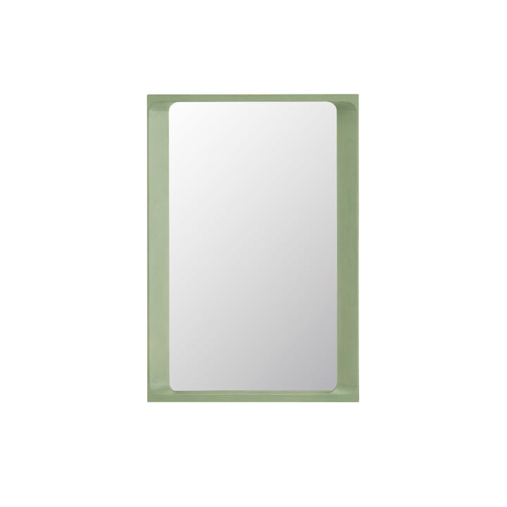 Arced Spiegel, 80 x 55 cm, hellgrün von Muuto