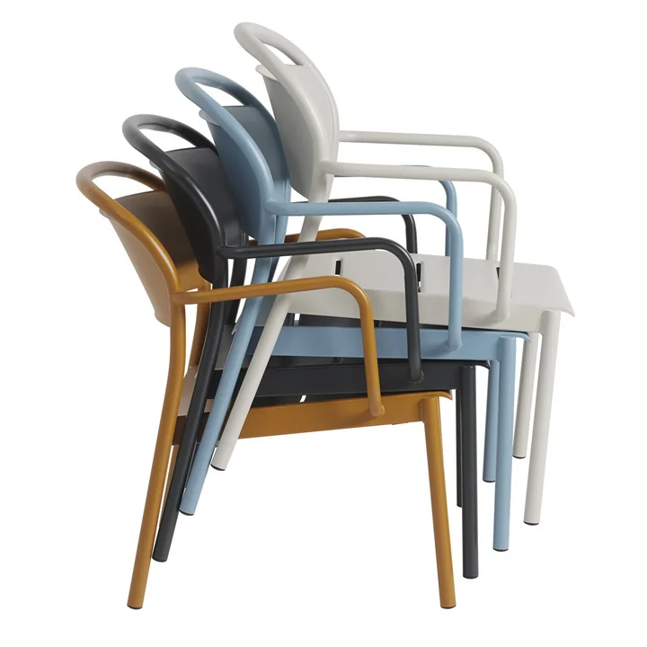 Linear Steel Lounge Armchair, Stapel von Muuto
