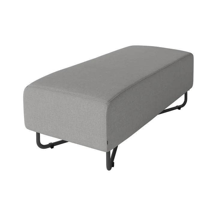 Orlando Outdoor-Sofa O2 Pouf, 50 x 100 cm, Brezza hellgrau von Bolia