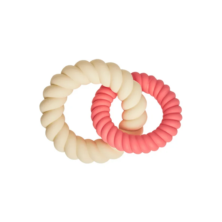 Mellow Beißring, cherry red / vanilla von OYOY Mini