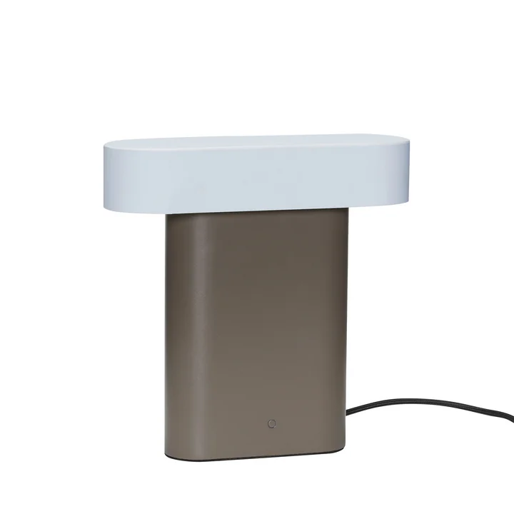 Sleek Tischleuchte, braun / hellgrau von Hübsch Interior