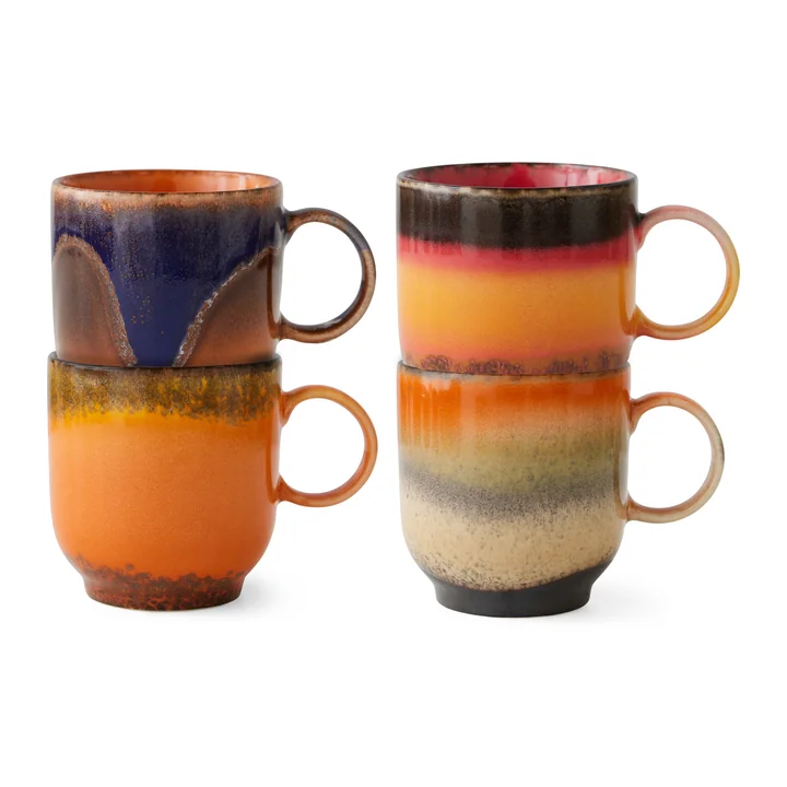 70's Kaffeetasse, brazil (4er-Set) von HKliving