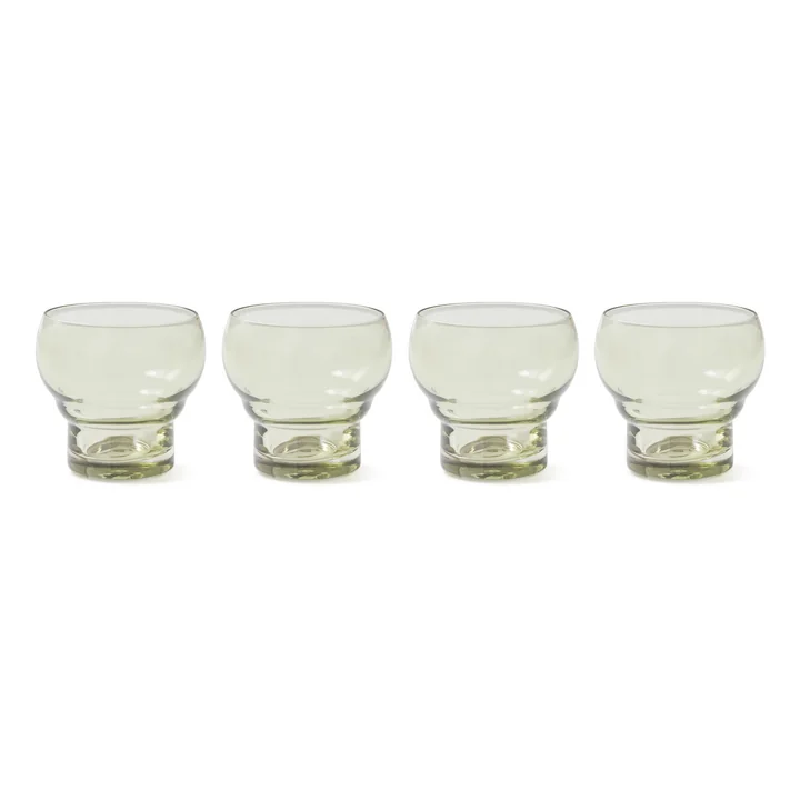 Hkliving - 70's Bulb Gläser, mintgrün (4er-Set)