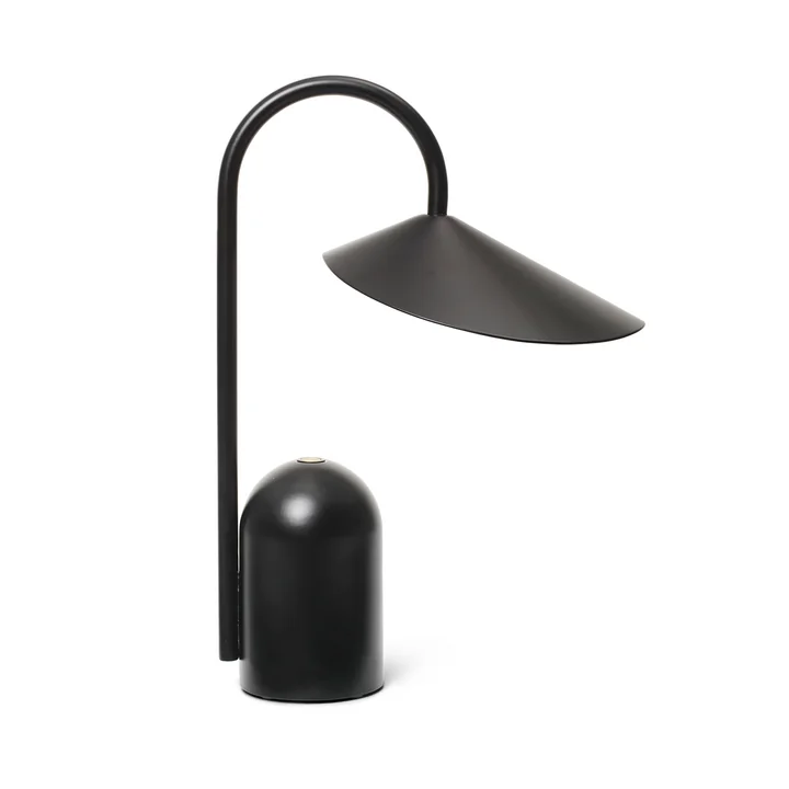 Arum Akku LED-Tischleuchte, schwarz