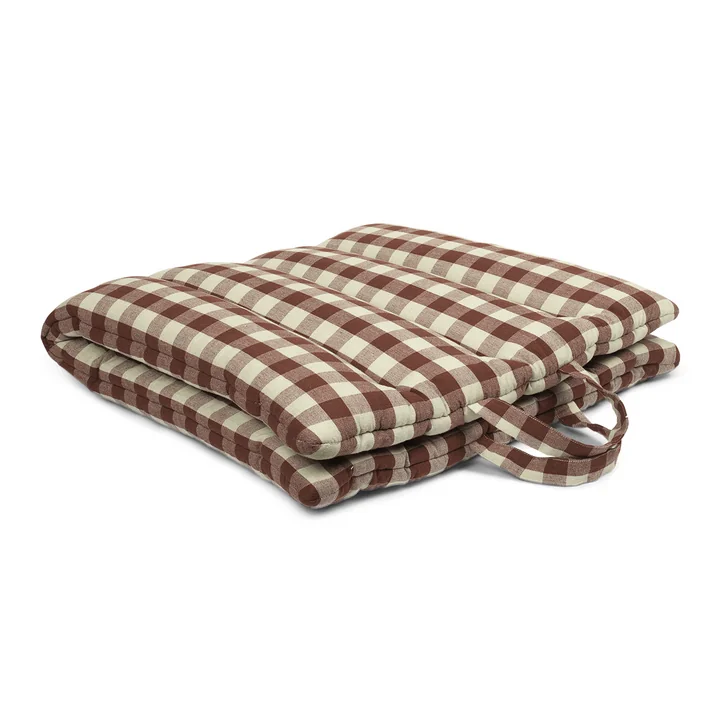 Bothy Check Faltmatte, zimt/grau-grün von Ferm Living