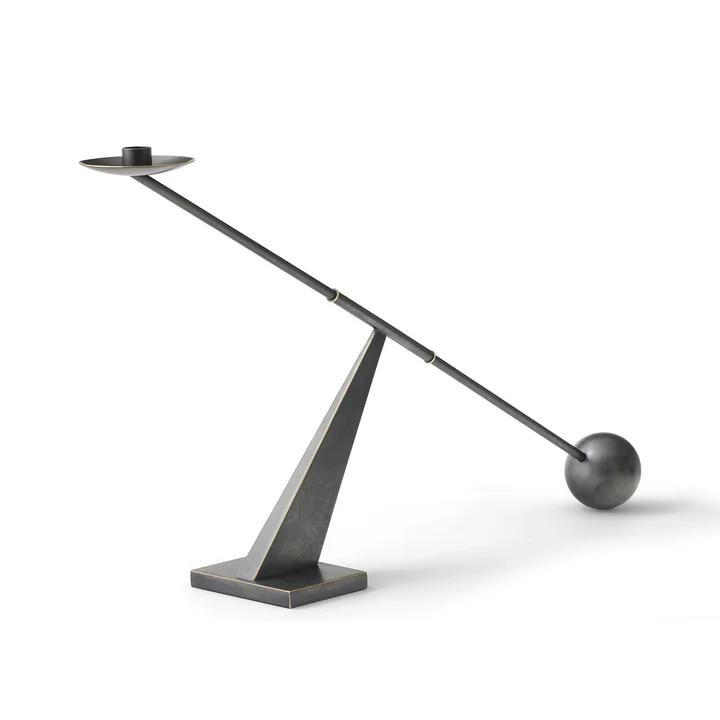 Interconnect Kerzenständer, H 41,5 x L 70 cm, Messing bronziert von Audo