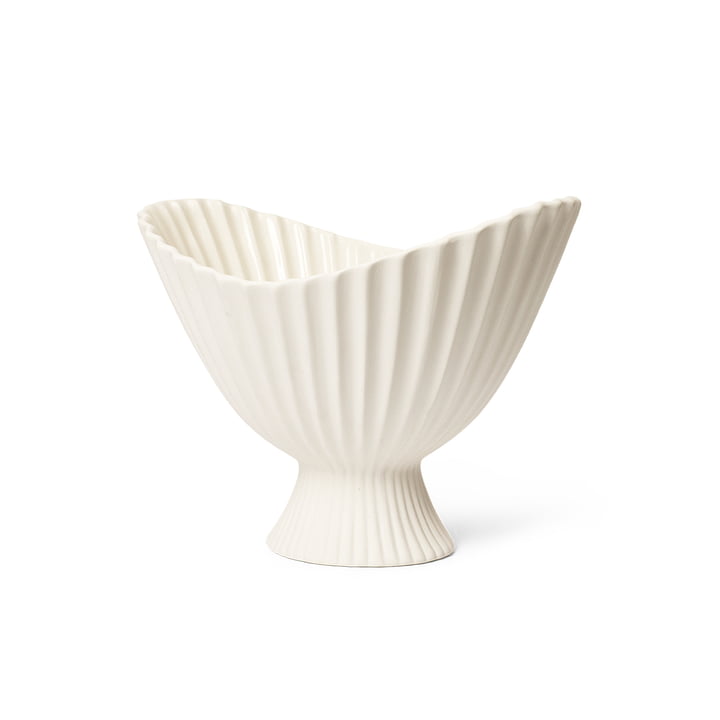 Fountain Dekoschale, medium, off-white von ferm Living