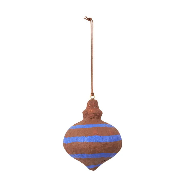 Pulp Spinning Top Deko-Anhänger,Ø7,5 x H9 cm, Caramel Brown von Broste Copenhagen