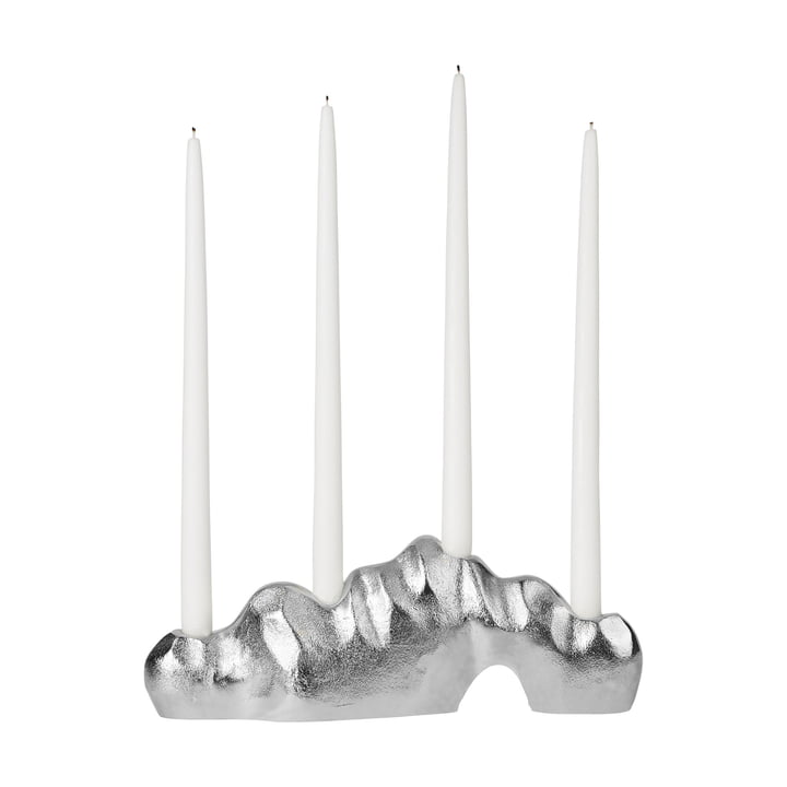 Lumos Kerzenständer, Silver Finish von Broste Copenhagen