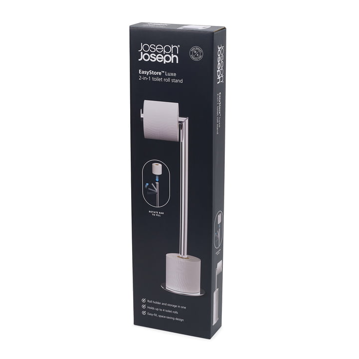 EasyStore Luxe 2-in-1-Toilettenpapierhalter von Joseph Joseph 