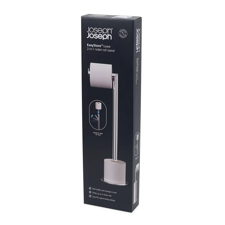 EasyStore Luxe 2-in-1-Toilettenpapierhalter von Joseph Joseph 