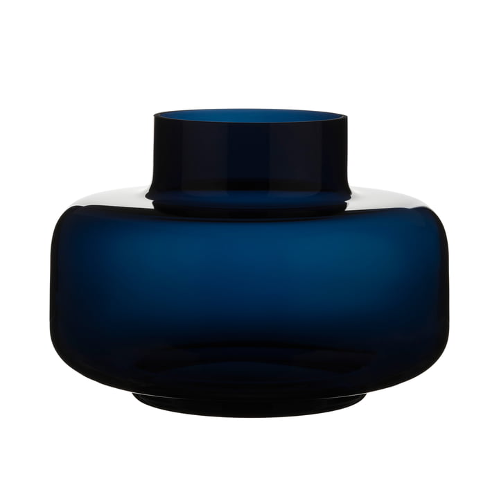 Marimekko - Urna Vase, Ø 30 cm, mid night blue